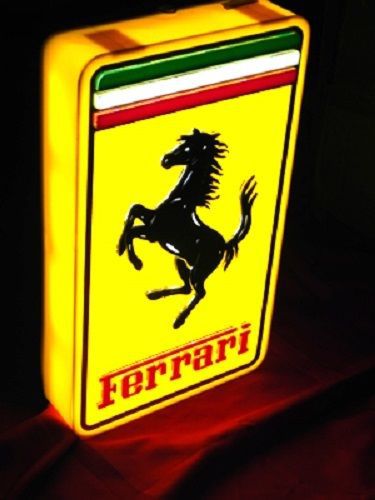 Ferrari square italian automobili light box sign for sale