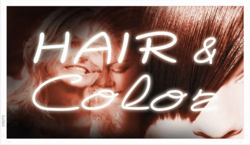 Ba564 hair &amp; color salon shop barber banner shop sign for sale