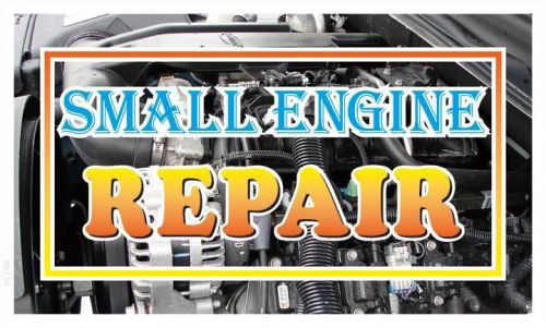 bb134 Small Engine Repair Car Banner Sign