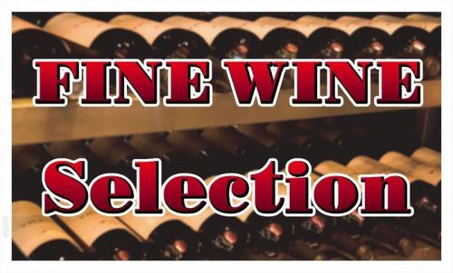 bb858 Fine Wine Selection Shop Banner Shop Sign