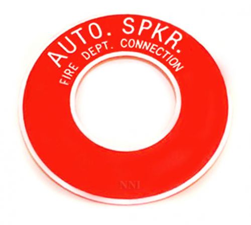 Fire Department Connection Aluminum Round Wallplate 4&#034;IPS x 10&#034;OD