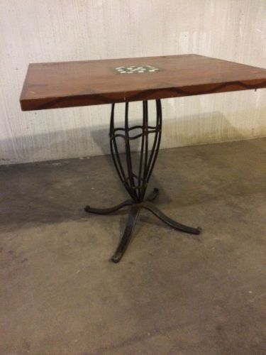 Custom Commercial Grade Solid Wood/Steel Restaurant Tables  28&#034; x 32&#034;