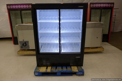 Habco esm14sl60 47&#034; black led glass soda pop refrigerator cooler 2014 true gdm41 for sale