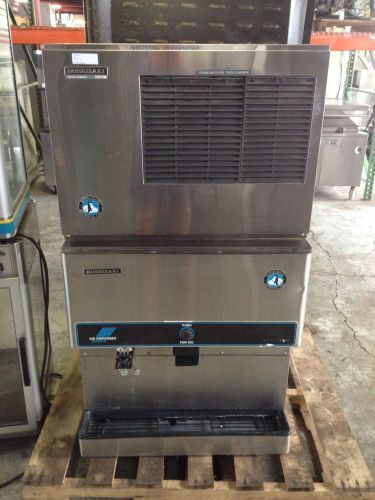 Hoshizaki kml-400mae 400 lbs ice maker with hoshizaki dm-180 ice dispenser for sale