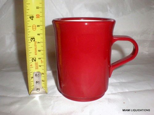 Lot of 36 valiant mug retro vintage red Continental Plastics 8006 New