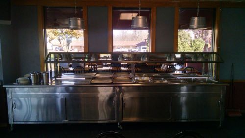14&#039; stainless steel buffet table for sale