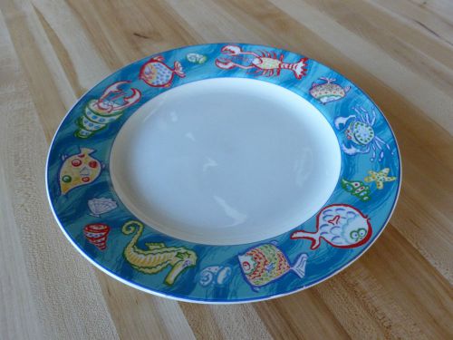 Churchill China Blue Sea &#039;n&#039; Sand 12-1/4&#034; Dinner Plate (Each)