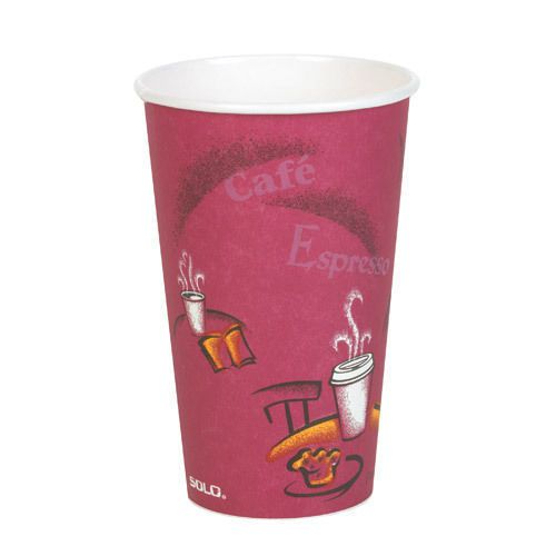 Solo Bistro Paper Hot Cups, 16 oz. OF16B1 0041