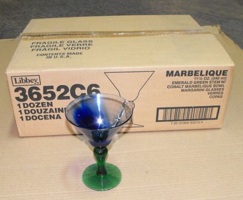 Libbey 3652C6 Marbelique Margarini 11.5 oz. Glass 12ea Flair FREE SHIP