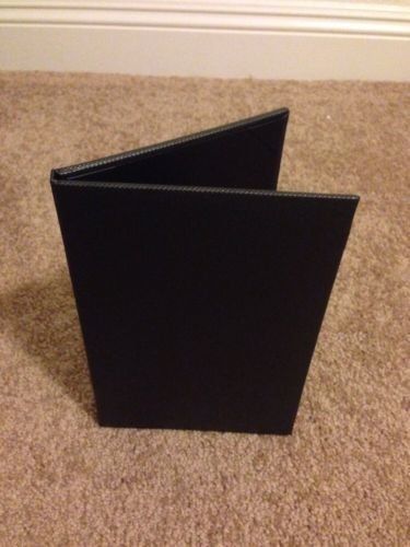 9 X 6 Black Diamond Raised Pattern 4 Corner 2 Page Menu Book