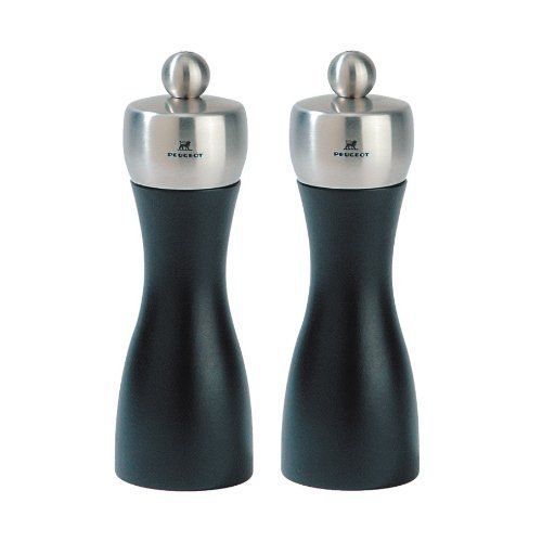 Salt/Pepper Mill Set,Case Hardened Steel,Razor Sharp teeth,2 Stage Grinding,Easy