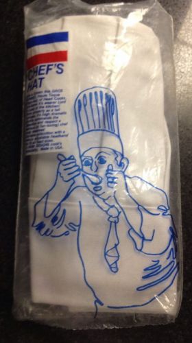 NOW DESIGNS White Toque French Classic Chef&#039;s Hat Vintage Deadstock NEW NWT !