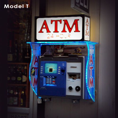 ATM Machine Surrounds - LED Light Panel with Topper for Monimax 4000W