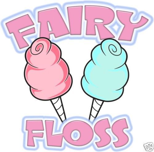 Fairy Floss Cotton Candy Concession Decal 14&#034;