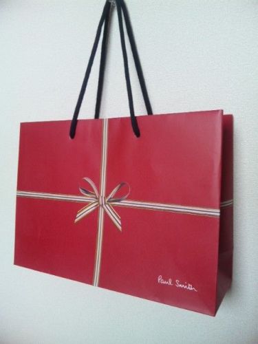 sale PAUL SMITH shop gift bag ( red ) used mint