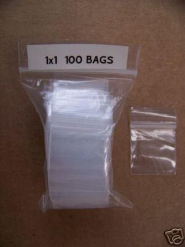 PLASTIC BAG 1X1 nini zip lock clear small item poly 100