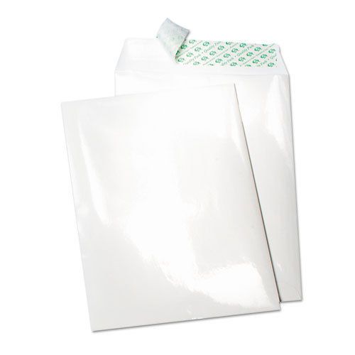 Tech-No-Tear Catalog Envelope, Poly Coating, Side Seam, 10 x 13, White, 100/Box