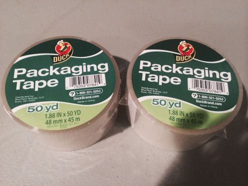2 Rolls of Duck Clear Packaging Tape