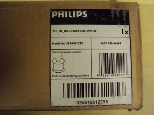 UL RG6 Coax Cable Spool 250&#039; Philips
