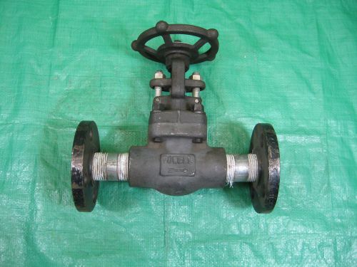 NOS Powell 1&#034; Gate Valve 1 inch NPT w/150# Raised Face Flange