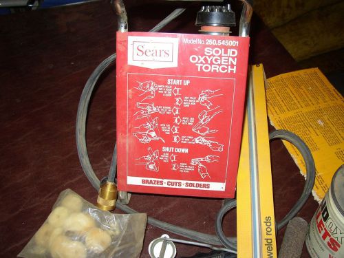 Sears solid oxygen portable welding torch