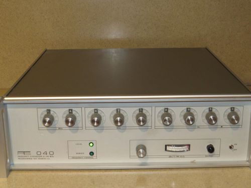 PTS MODEL 040  FREQUENCY SYNTHESIZER 0.1-40 mhz