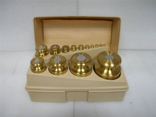 OHAUS Sto-A-Wheigh 1g to 2Kg Complete Calibration Brass Weight Set