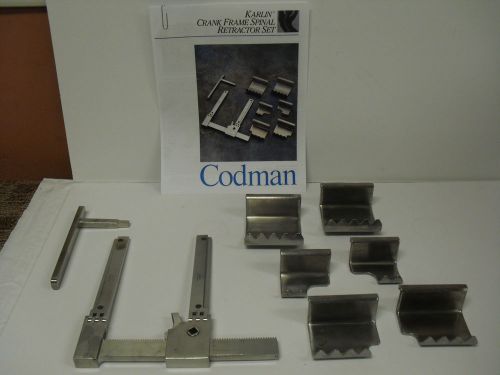 Codman Karlin Crank Frame Spinal Retractor Set 46-3190 Didage Sales Co
