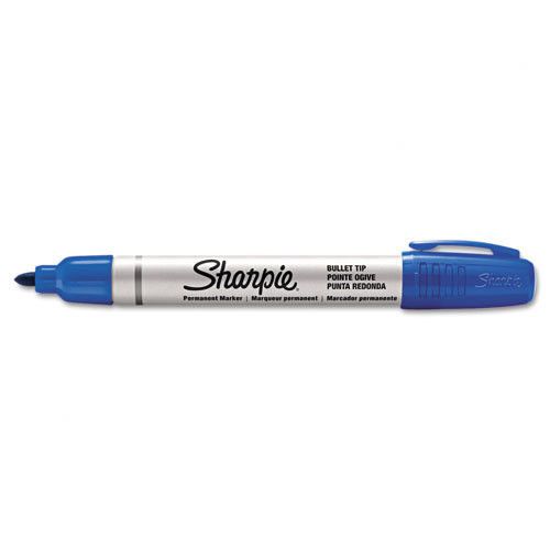 Sharpie pro bullet tip permanent marker blue set of 4 for sale