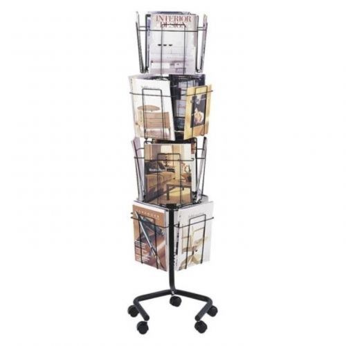 * SAFCO 4139CH - ROTARY FLOOR DISPLAY RACK / 16 COMPARTMENT *