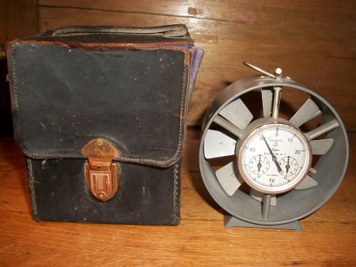 VINTAGE TAYLOR ANEMOMETER WIND AIR FLOW SPEED INDICATOR METER 1435X PLUS CASE