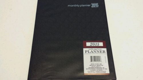 2015 Monthly Planner in Monthly Page Format -Black