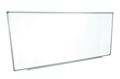 Luxor Dry Erase 96&#034; X 40&#034; Wallmount Whiteboard Aluminium Frame Tray