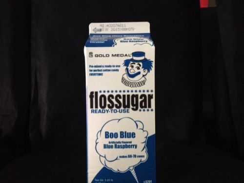 NEW Cotton Candy Sugar Floss Boo Blue/Blue Raspberry  ***Case of 6***