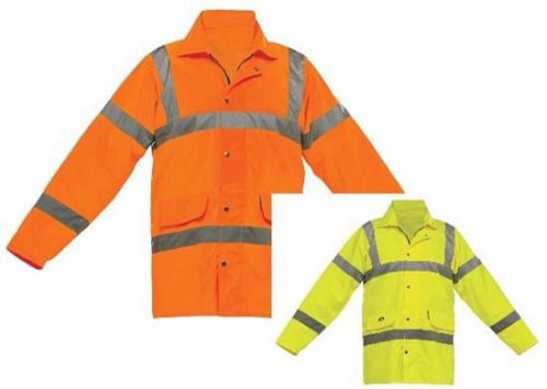 HI VISIBILITY ANSI CLASS 3 SAFETY 5-in-1 JACKET Orange 2XL XXL