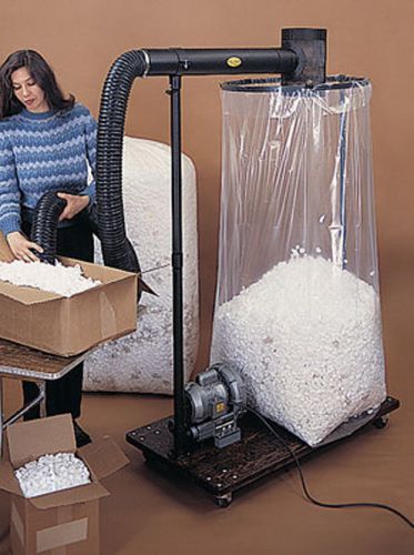 Poly-vac styrofoam packing peanuts (loose-fill) vacuum / recycler for sale