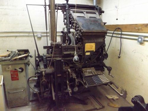 Linotype Machine / Letterpress / Printing Press / Type / Chandler Price Ludlow