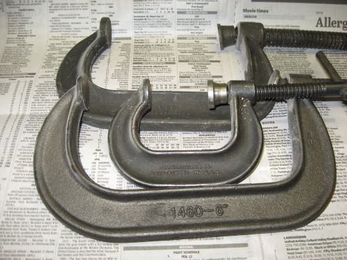 (3 C-CLAMPS) J.H. WILLIAMS &amp; CO. 1 3/4&#034;, Armstrong 78-404 4.5&#034;, 1440-6&#034; U.S.A.