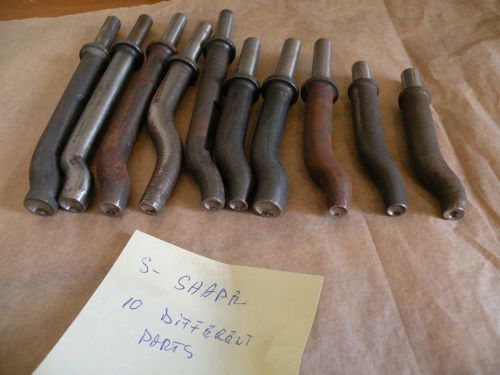 S-shape aviation riveting chisel /die set of 10  !air gun hammer accessories ! for sale