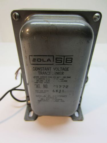 Sola SB Constant Voltage Transformer Catalog Number 91772 or 81772 or 01772