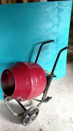 Electric Cement Mixer 2.0 Cu. Ft., 1/3HP Motor, 60Hz *Almost BRAND NEW*