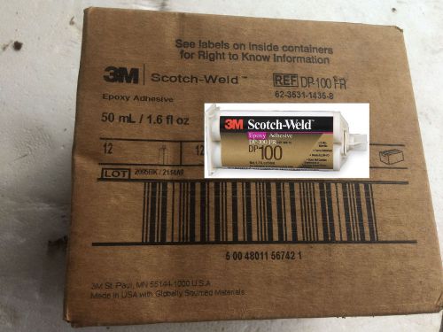 3m scotch-weld epoxy adhesive dp100 fr (flame retardant) 50 ml case of 12 for sale