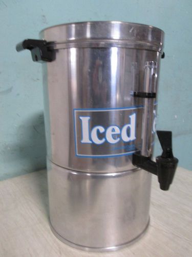 &#034;LANCASTER COLONY&#034; COMMERCIAL ALUMINUM 3gal ICED TEA DISPENSER/CONTAINER/URN