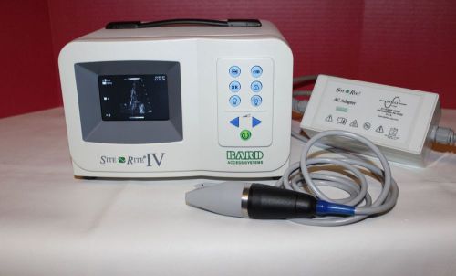 Bard site rite iv / 4 ultrasound  system w/ probe, adapter &amp; battery for sale