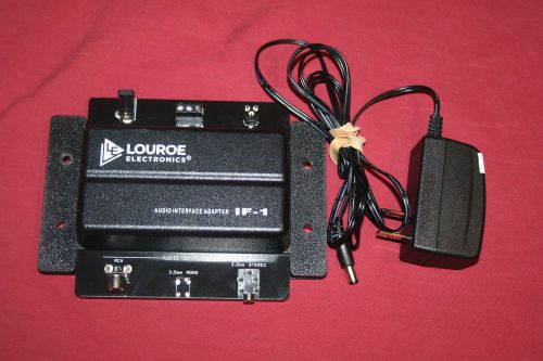 Louroe IF-1 IF1 Covert Audio Interface w/Adapter Power