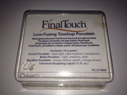 Ceramco FinalTouch Low-Fusing Touchup Porcelain Kit