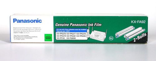 Panasonic KX-FA92 Ink Film - 2 Pack - New/NIB - Genuine Fax Replacement Film OEM