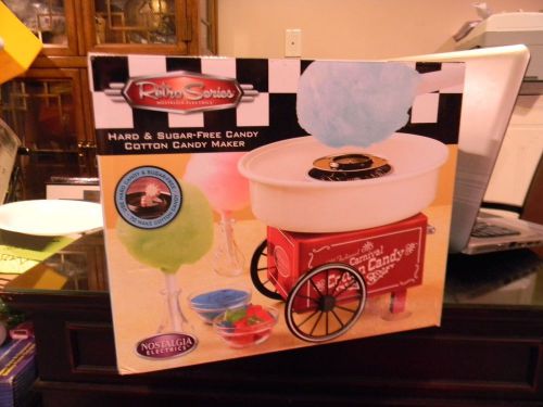 NEW Retro Series Nostalgia Electronics Hard &amp; Sugar-Free Cotton Candy Maker NICE