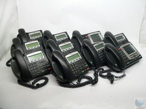 Lot of 10 Nortel NTDU91 NTDU92 IP 2002 2004  Black Business Office Telephones