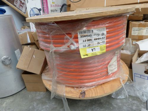 500&#039; roll 3/4&#034; orange liquid tight flexible metal conduit electri-flex la-12 for sale